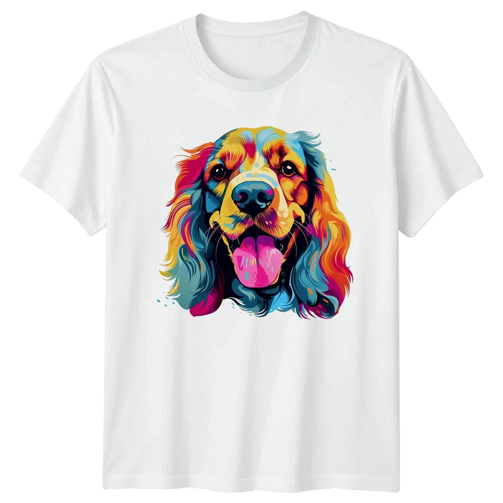Colorful Dog Face T-Shirt Pet Portrait Dog Lovers Gift For Him And Her