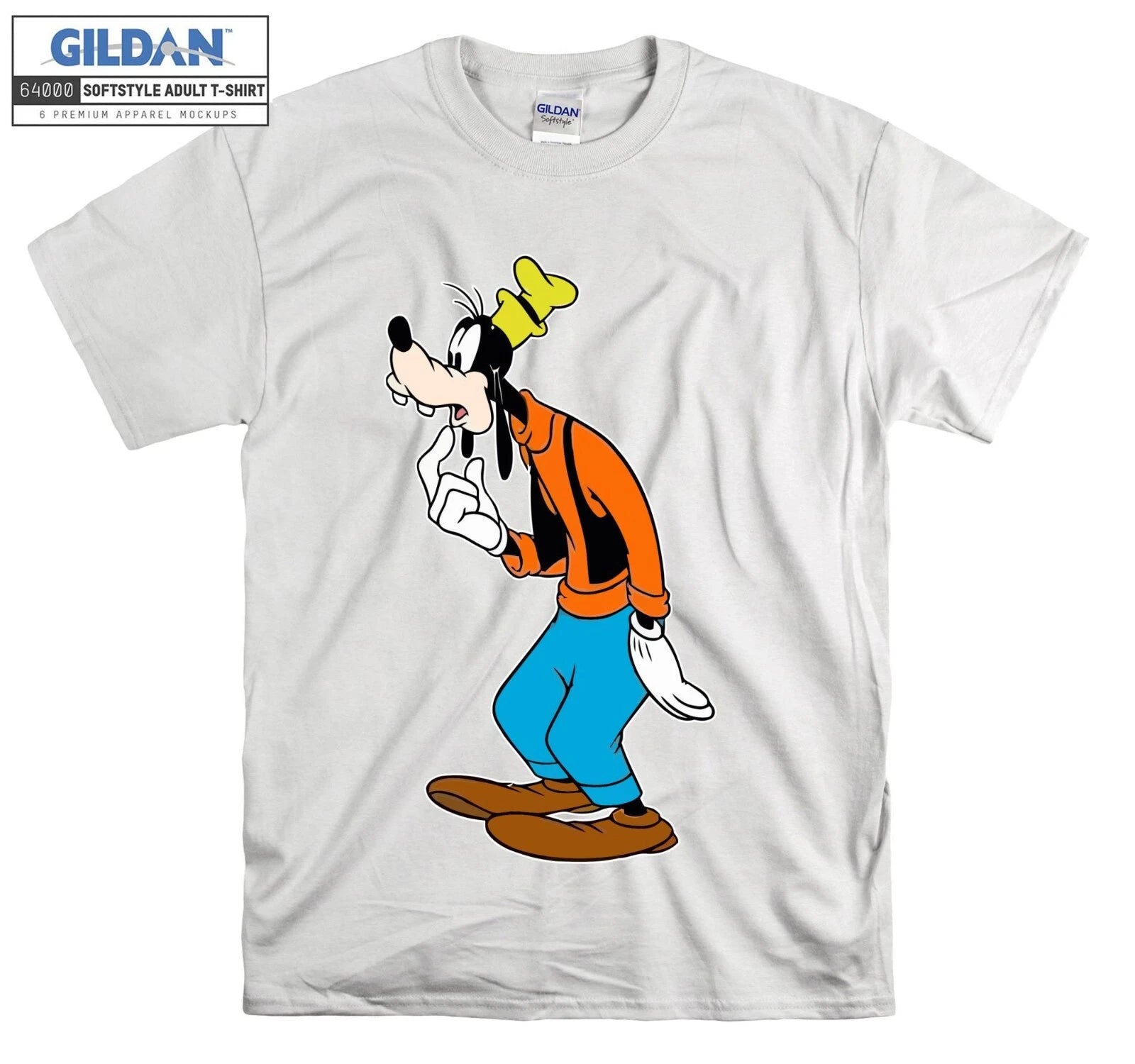 Goofy Cartoon T-shirt Cute Print Novelty T shirt Men Women Unisex Tshirt 3843