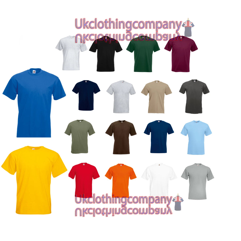 Fruit Of The Loom Super Premium T-Shirt - Men'S plain tops - S M L XL 2XL 3XL