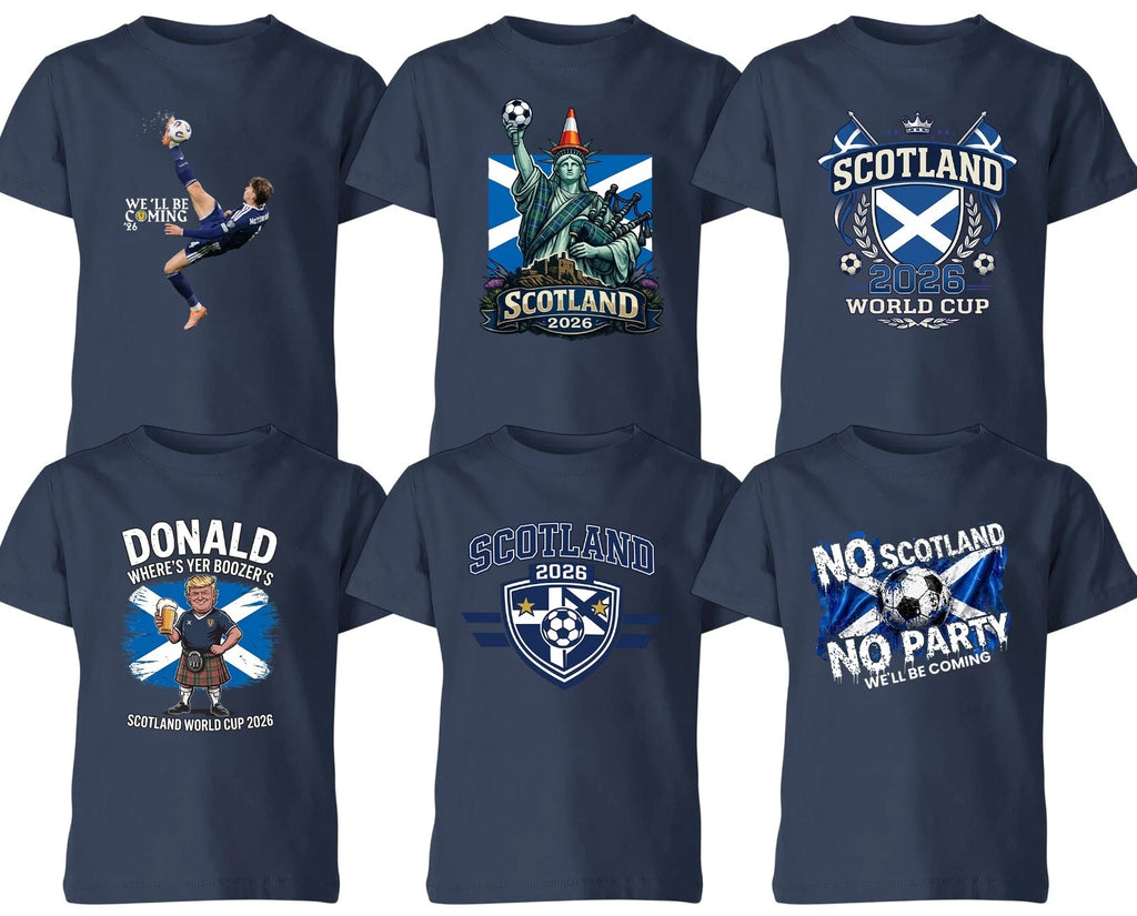 Scotland World Cup 2026 Football Fan Men Unisex Kids T Shirt Scottish Soccer Tee