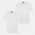 Hugo Boss Mens 2 Pack T Shirts White V Neck Spirit Slim Fit Size S M L XXL