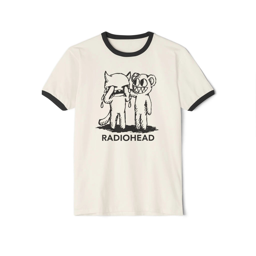 Radiohead Crying Devil Unisex Cotton Ringer T-Shirt
