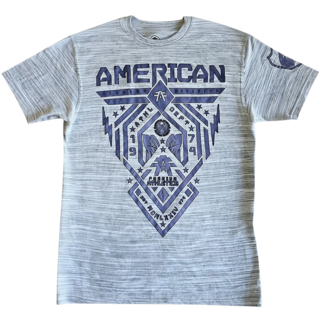 New Men's American Fighter Fairbanks Premium Athletic MMA Gray T-Shirt XS-4XL