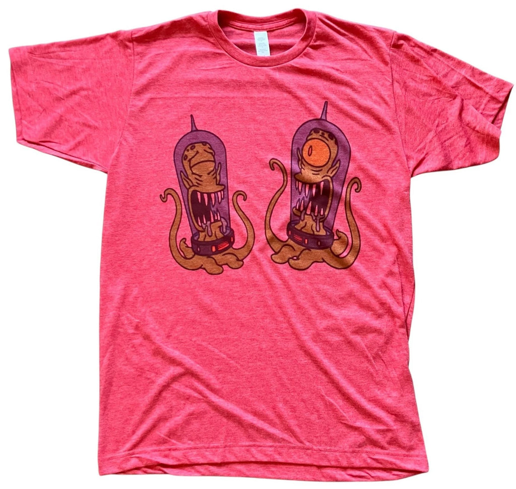 The Simpsons Kang & Kodos Retro Vintage Style T-Shirt Red Soft Style Gift Idea