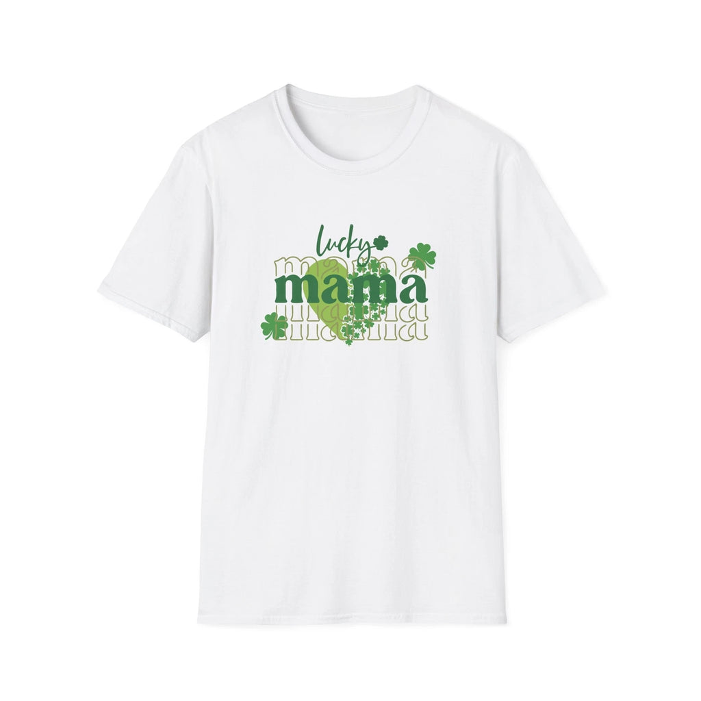 Lucky Mama St Patrick's Day T-Shirt Clover Heart , Paddy's Day Tee Cute Stylish