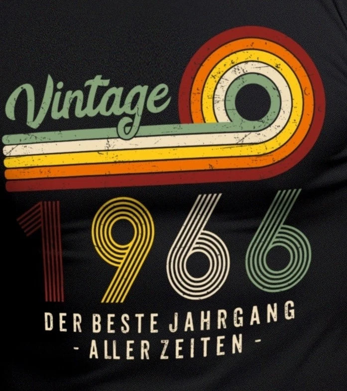 60th Birthday Men's T-Shirt Vintage 1966 Funny Quotes Shirts Men's Gift