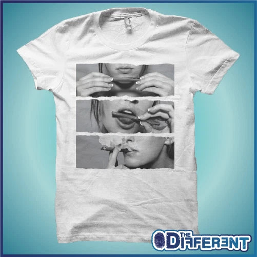 T-shirt Girl Cigarette The Happiness Is Have My T-shirt New