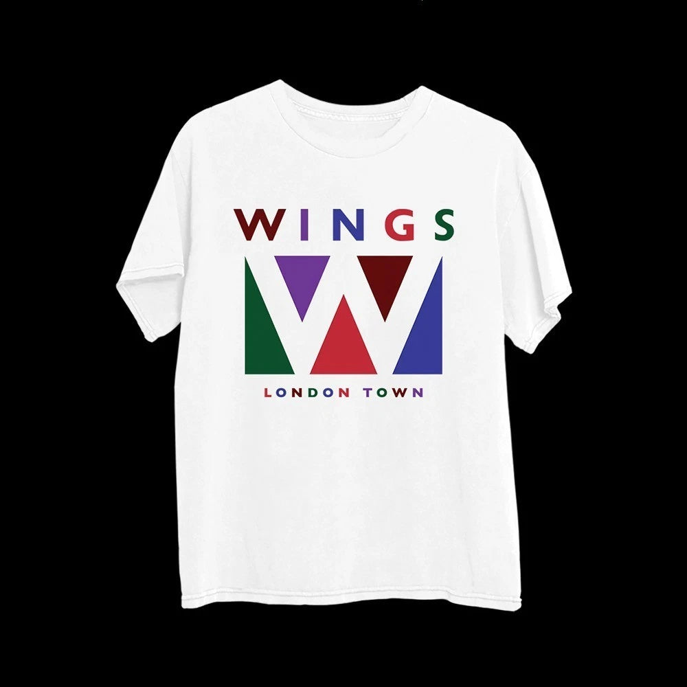 Paul McCartney Wings Band London Town Logo T-Shirt DTG Reprint