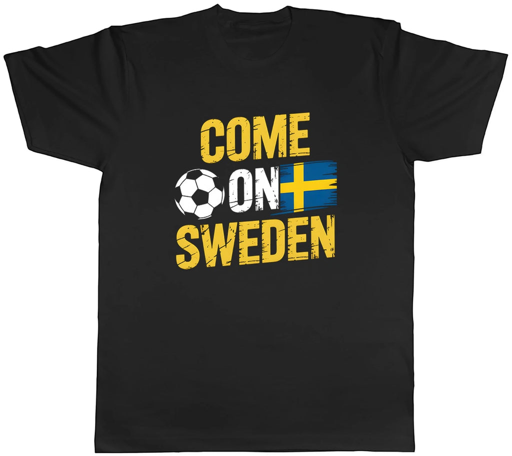 Come on Sweden Supporter Football Fan Mens T-Shirt Tee Gift Top