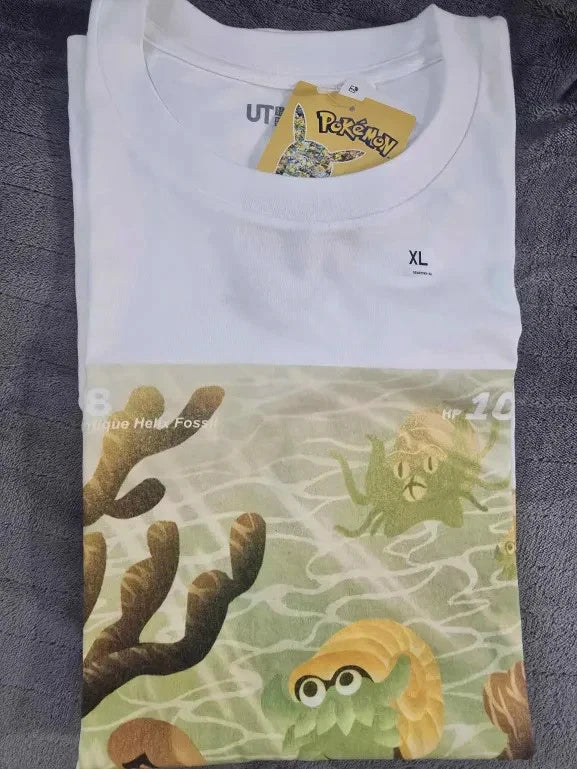 NWT Uniqlo Pokemon Graphic T-Shirt US Size XL Omanyte