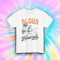 Aloha Hawaii Shirt Retro Hula Girl Tropical Island Vintage Vacation Tee S-5XL