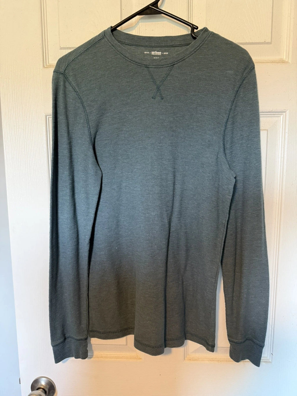 Urban Pipeline Thermal Shirt Mens Medium Teal Long Sleeve Casual