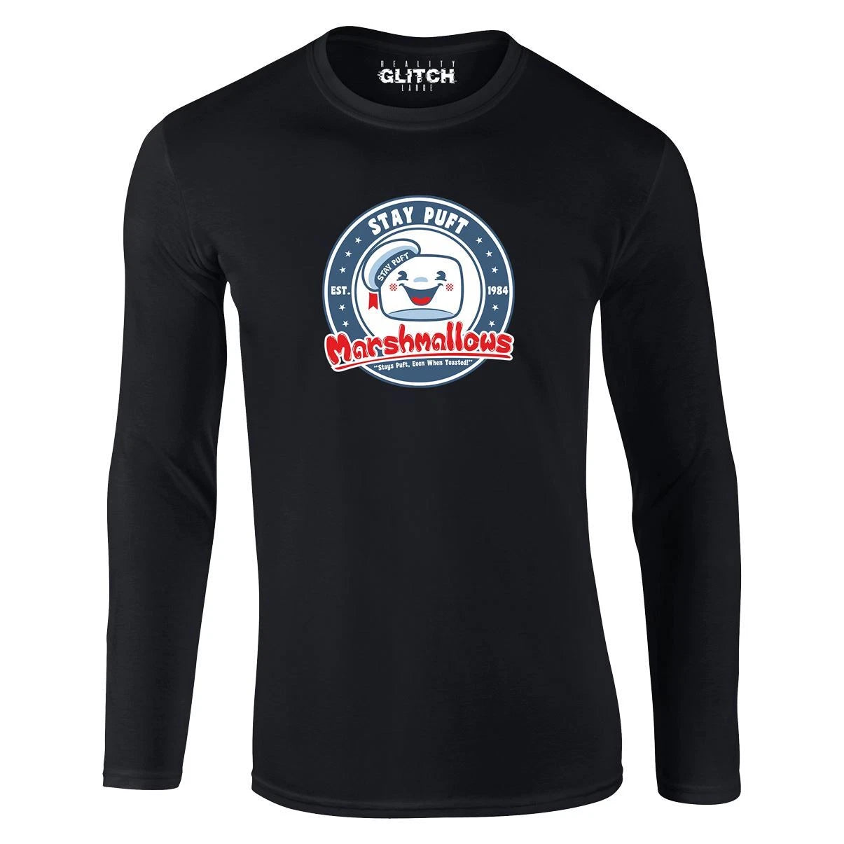 Puft Marshmallows Mens Long Sleeve T-Shirt Ghostbusters Man Movie Inspired