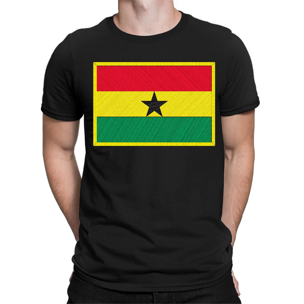 Ghana Supporters Country Flag Game Day Football Mens Womens T-Shirts #GVE6