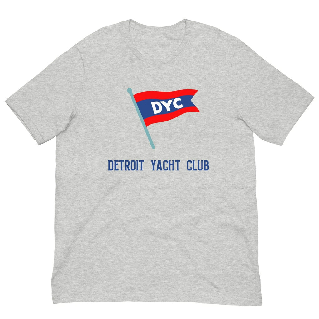 Vintage Retro T Shirt Detroit Yacht Club Graphic Tee For Men Women