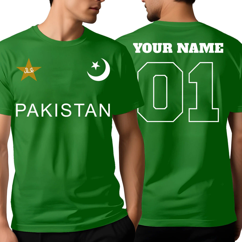 Personalised Name Pakistani Flag Happy Independence Day 14th August T-Shirt #ID3