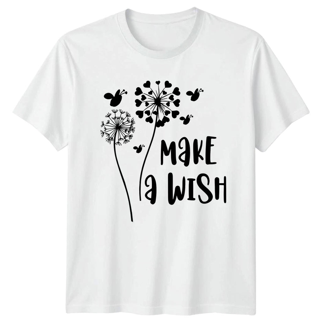 Make A Wish T-Shirt Nature Motivation Inspirational Birthday Gift For Him Her