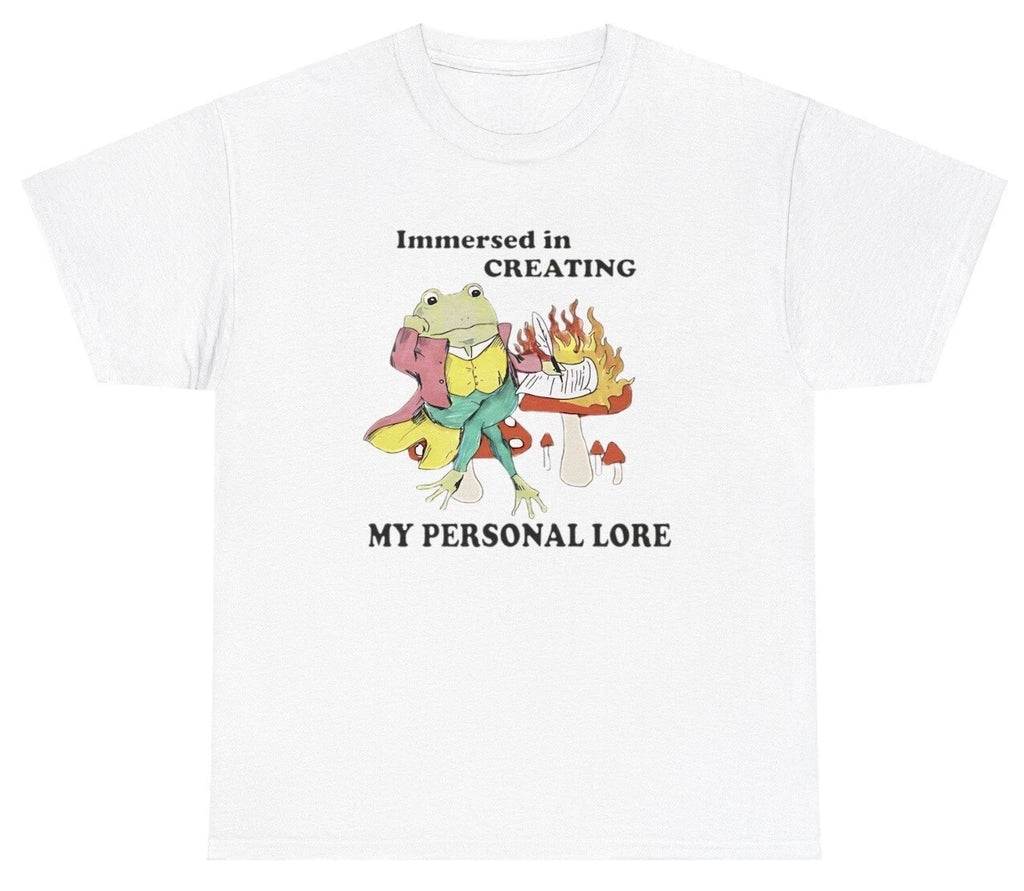 Creating My Personal Lore Frog T Shirt Oddly Specific Meme Humor Lover Gift  Tee