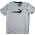 PUMA Logo Men's Dry Cell Short-Sleeve T-Shirt Light Gray Size XL NEW