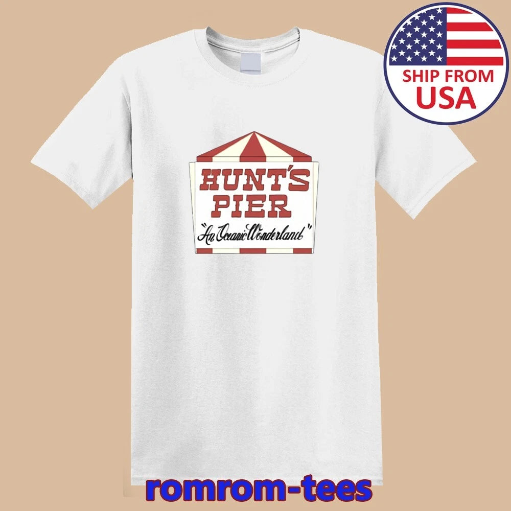 Hunt's Pier Wildwood New Jersey Amusement Park White Size S-5XL