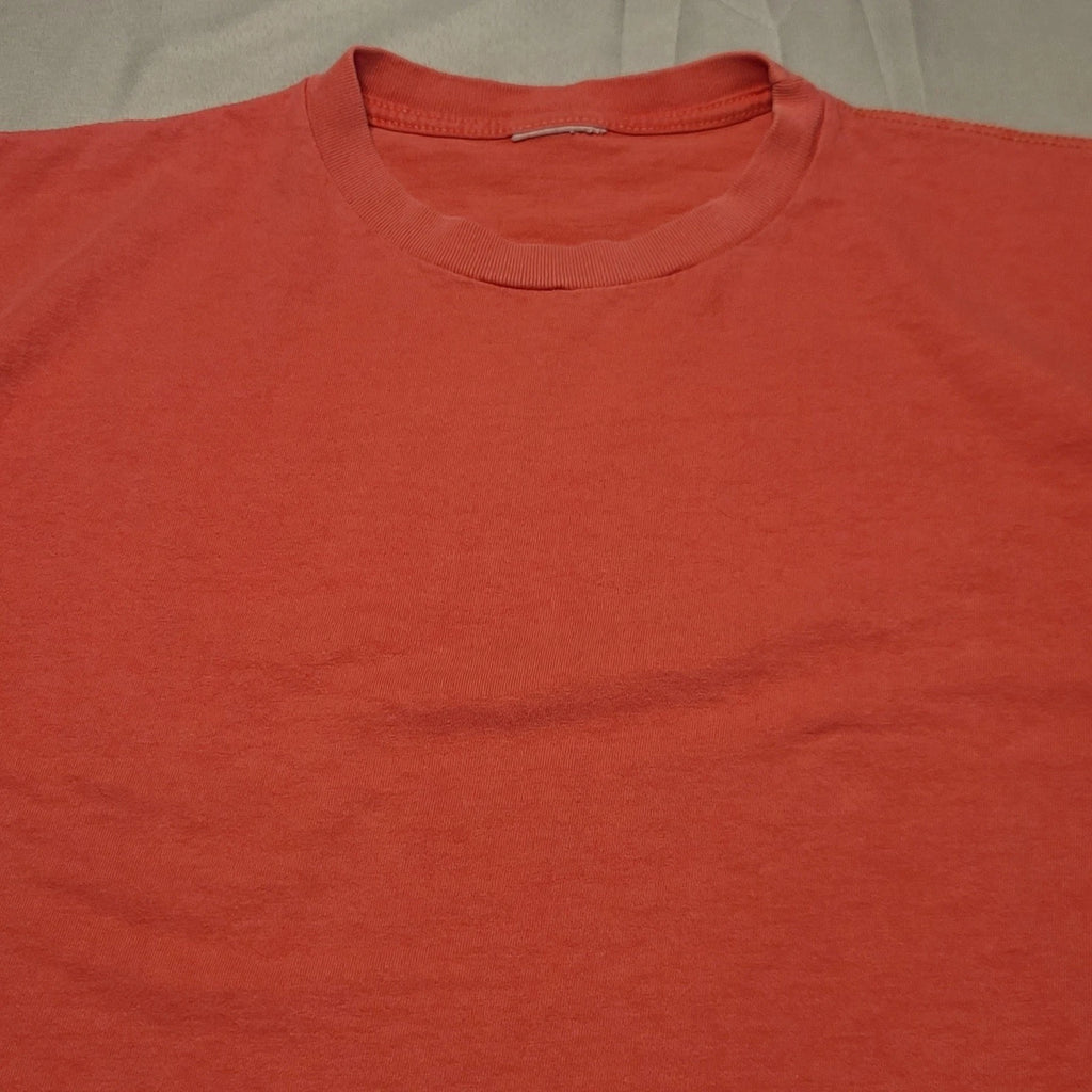 Unbranded T-Shirt Mens XL Salmon Pink Short Sleeve Crewneck Basic Tee Casual
