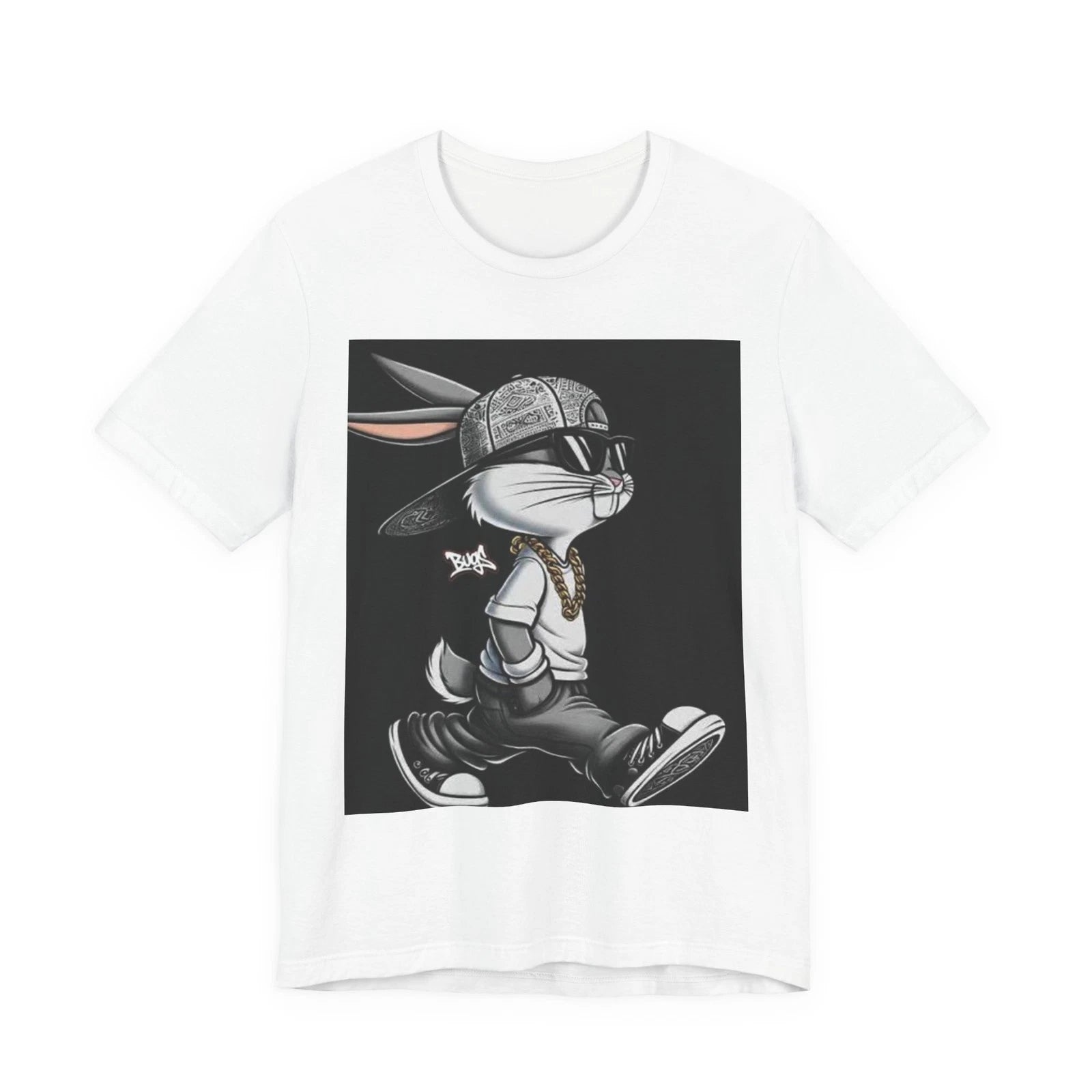 Hip Hop bugs Bunny and defy Duck T-Shirt | Streetwear Cartoon Graphic Tee