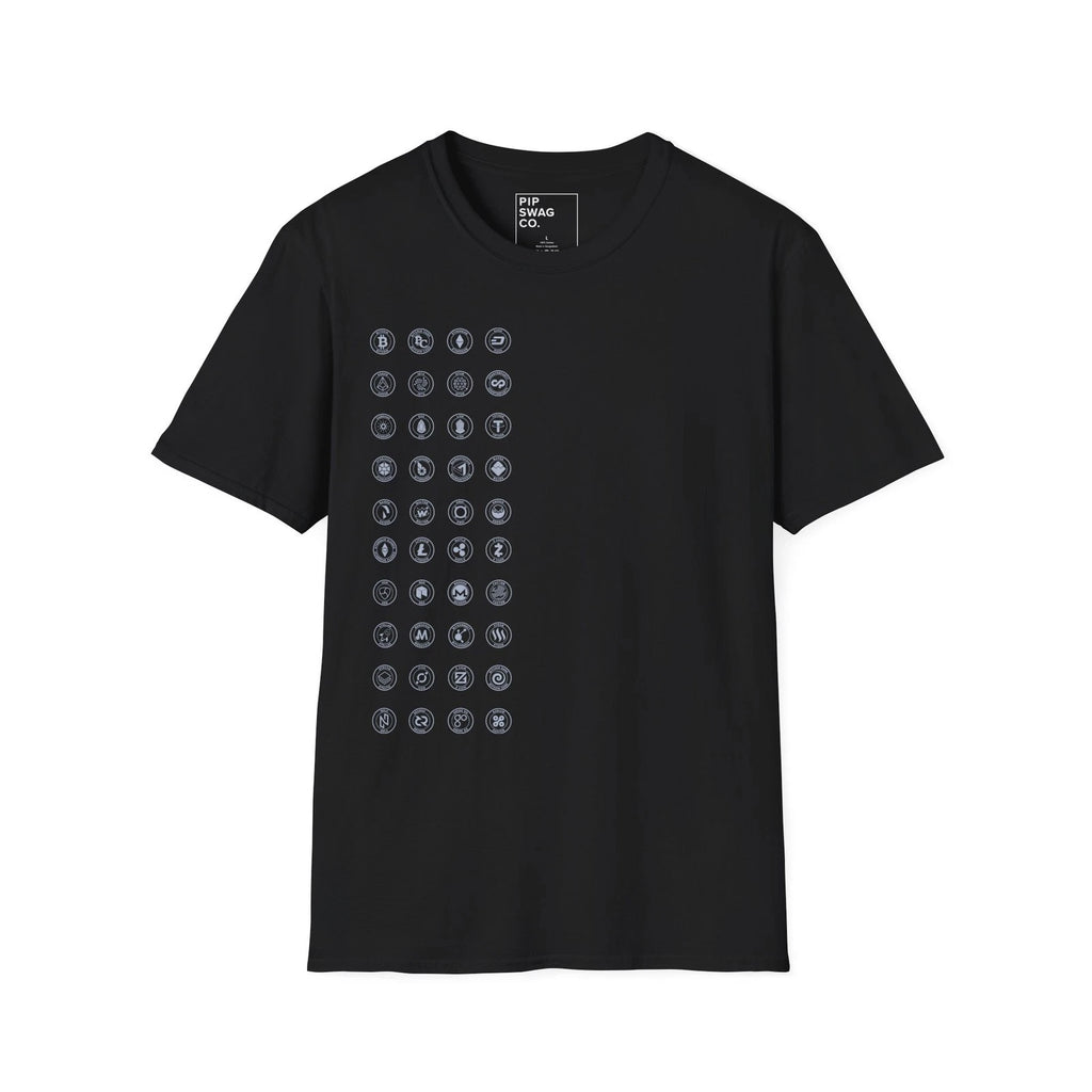 Crypto Coins - Minimalistic Trading Unisex T-Shirt, Trendy, crypto
