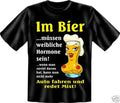 Men's T-Shirt Beer Hormone Funny Quotes Shirts Men's Birthday Gifts
