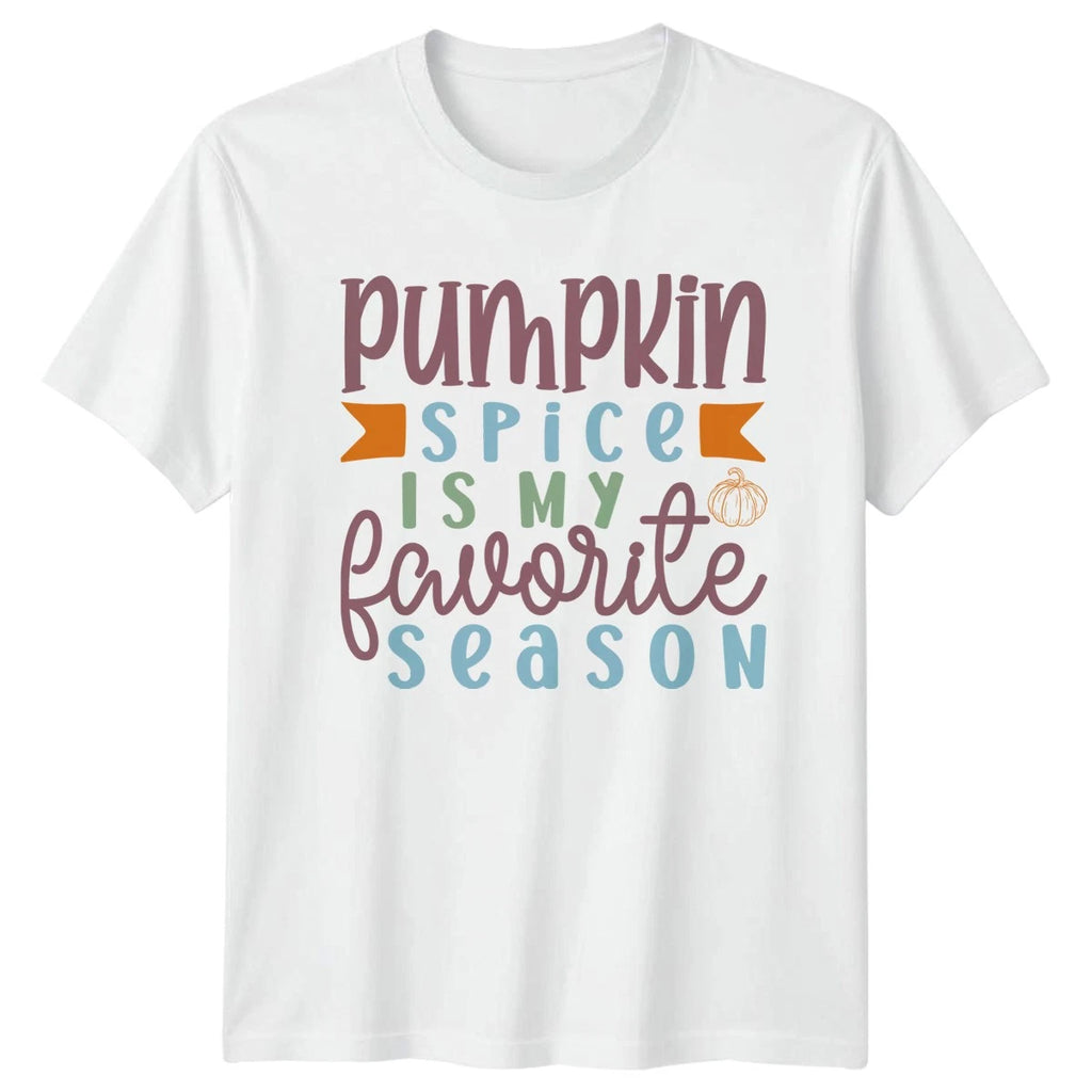 Pumpkin Spice Is My Favorite Unisex T-Shirt Autumn Birthday Gift For Him And Her