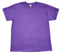 Gildan Adult Purple Pre-Shrunk Heavy Cotton Crew Neck T-Shirt Size L