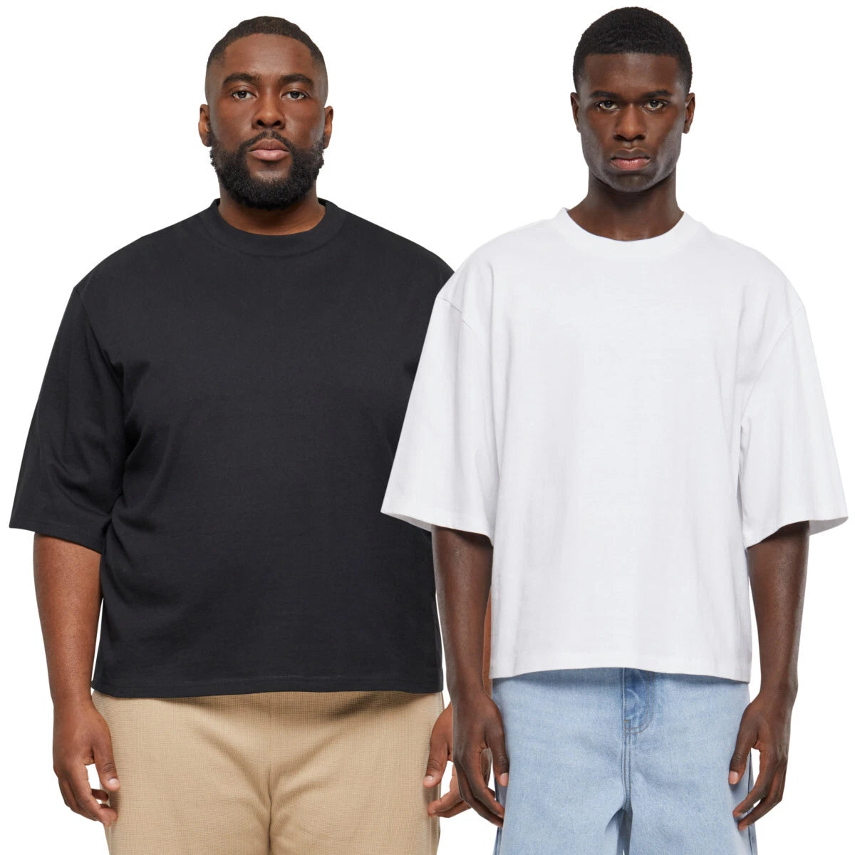 Urban Classics Organic Oversized Cropped Tee Men's T-Shirt Organic Cotton Jersey