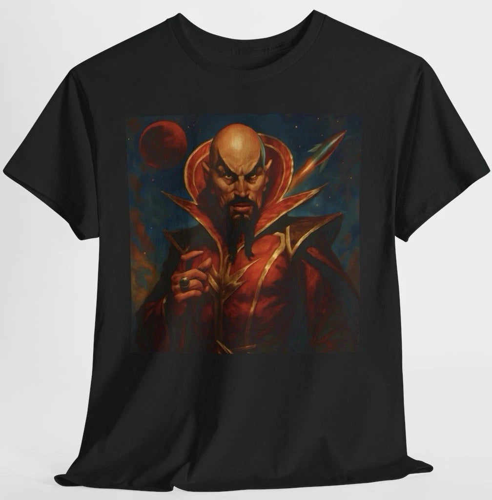 Ming The Merciless T Shirt - 80’s Classic Flash Gordon Science Fiction Art Tee