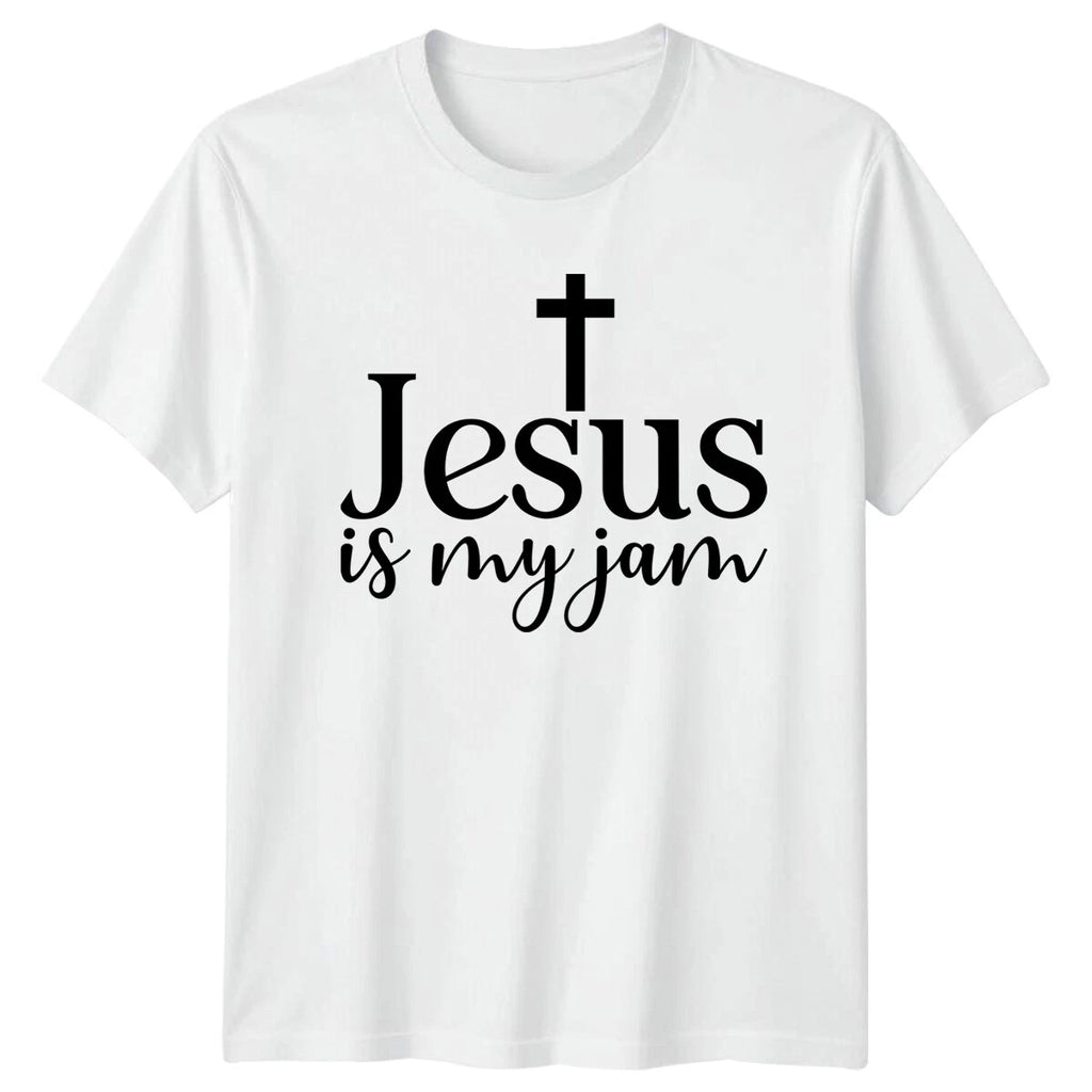 Jesus Is My Jam Christian Mens T-Shirt Ladies Tee Religion Graphic Top