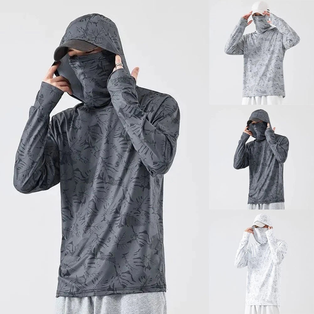 Men Fishing Shirt Long Sleeve Style Lightweight Breathable For Casual Daily Wear
