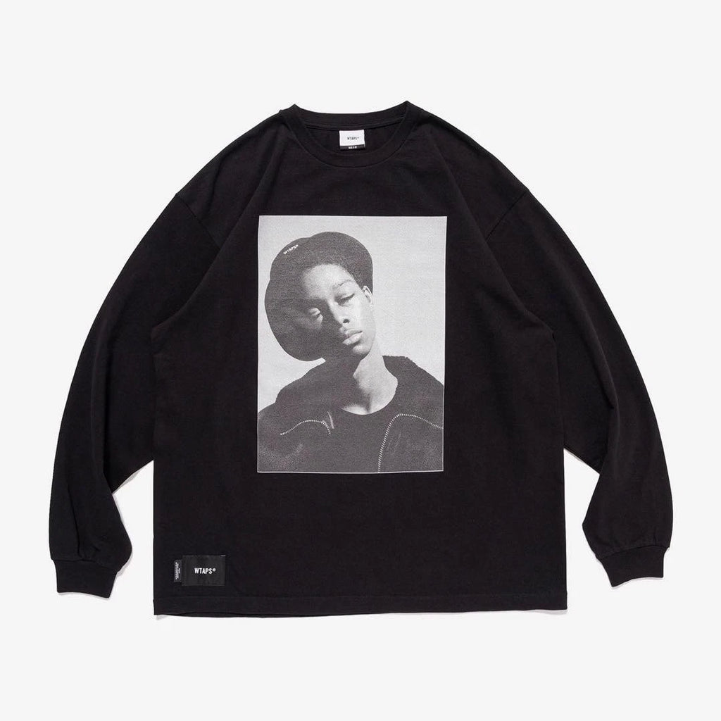 WTAPS 252MV LS Cotton Black Size 4 XL New Top Long Sleeve Tee Shirt Japan 25AW