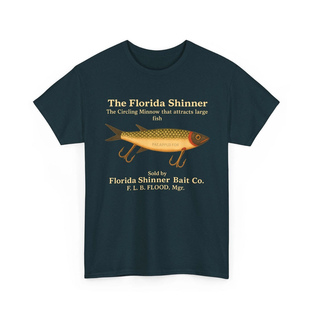 The Florida Shinner Bait Co. Frostproof FL Flood Minnow Fishing Lure T-Shirt