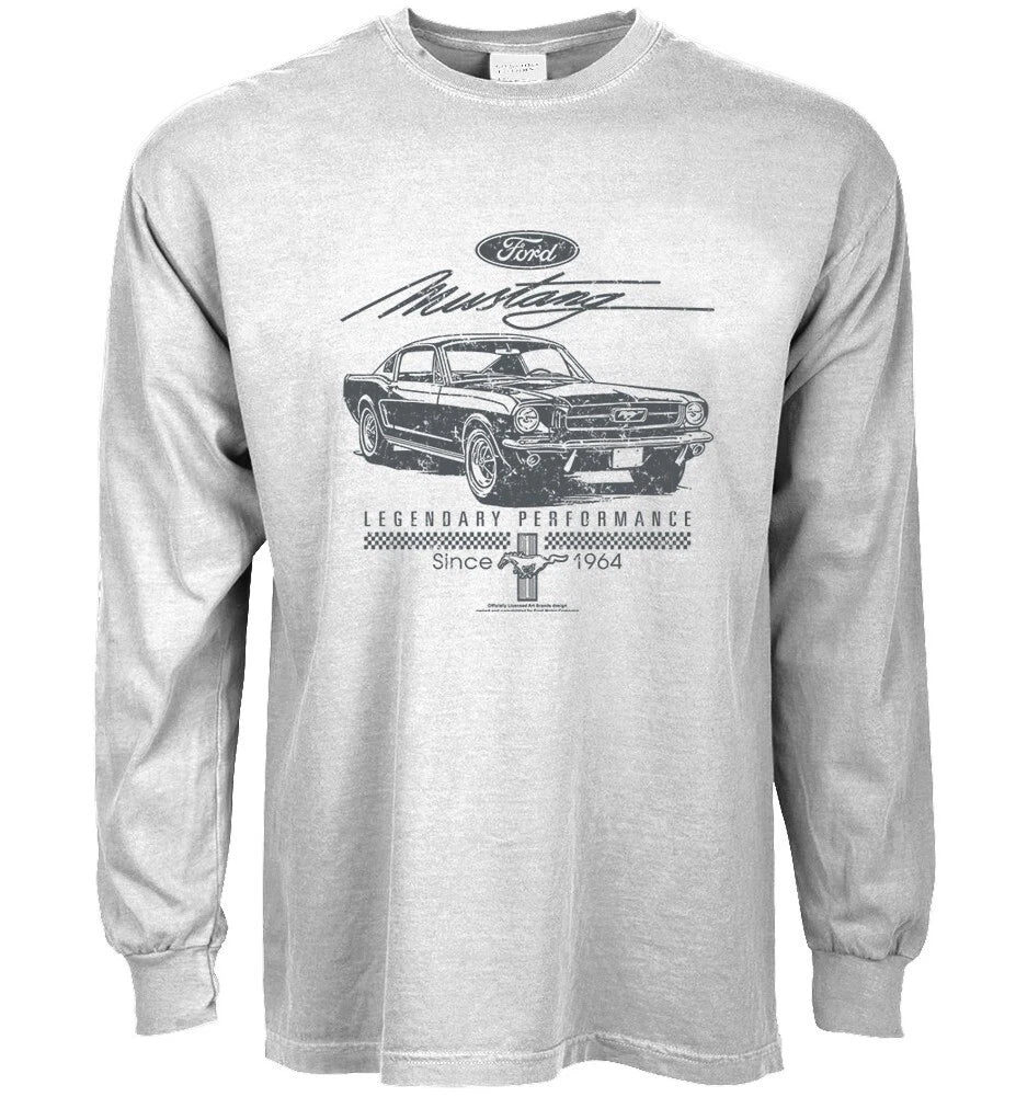Ford Mustang T-shirt Mens Long Sleeve Graphic Tee Clothing Apparel Accessories