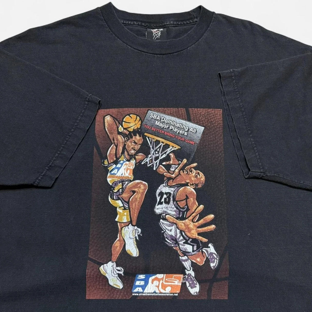 Vintage 2000s Rare Street Ball Association XL Basketball Grail TShirt