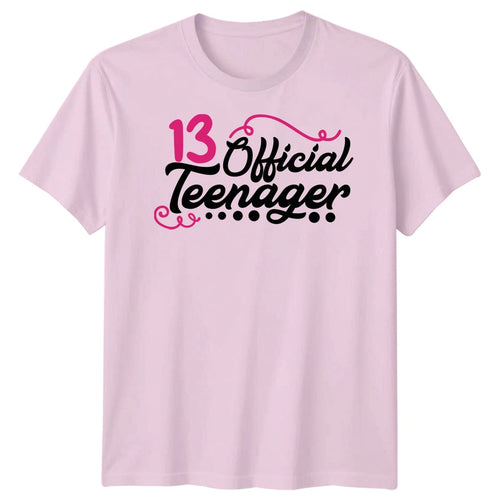 13 Official Teenager Thirteenth Birthday Unisex Tee Personalised T-Shirt