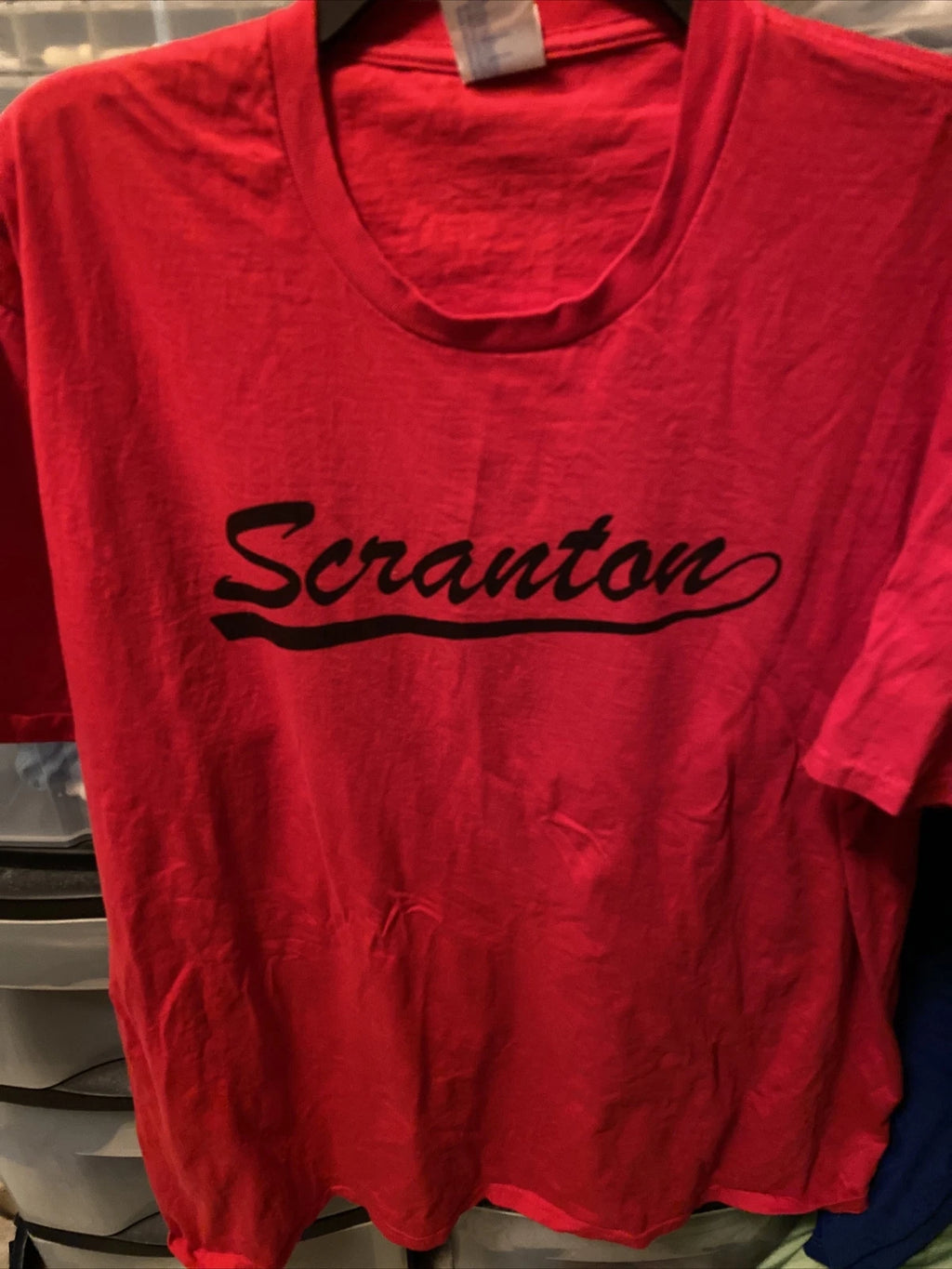 The Office T Shirt 2XL Red Dunder Mifflin Company Scranton Picnic Casual