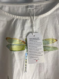 Dragonflies Art To Wear Large Cotton 3/4 Sleeves Art To wear Boho