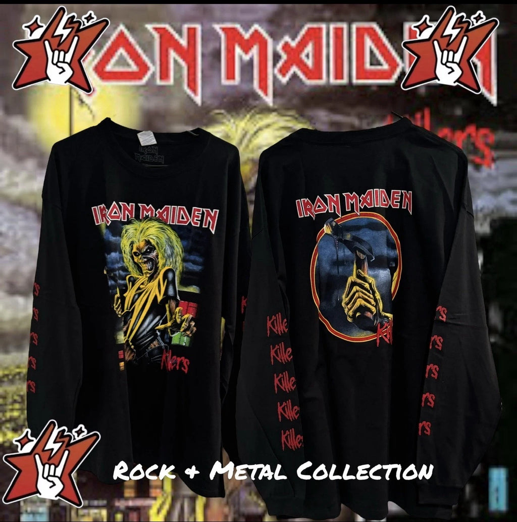 Iron Maiden Killer T-Shirt New Short & Long Sleeve Metallica Megadeth