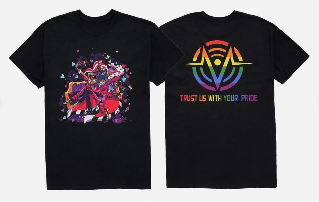 Hot!! Hazbin Hotel The Vees Pride Double-Sided T-Shirt Size S-5XL
