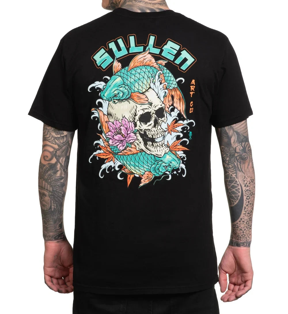 Sullen Art Collective True Artist Pin Up Tattoo Men's Premium Tee SKULL KOI