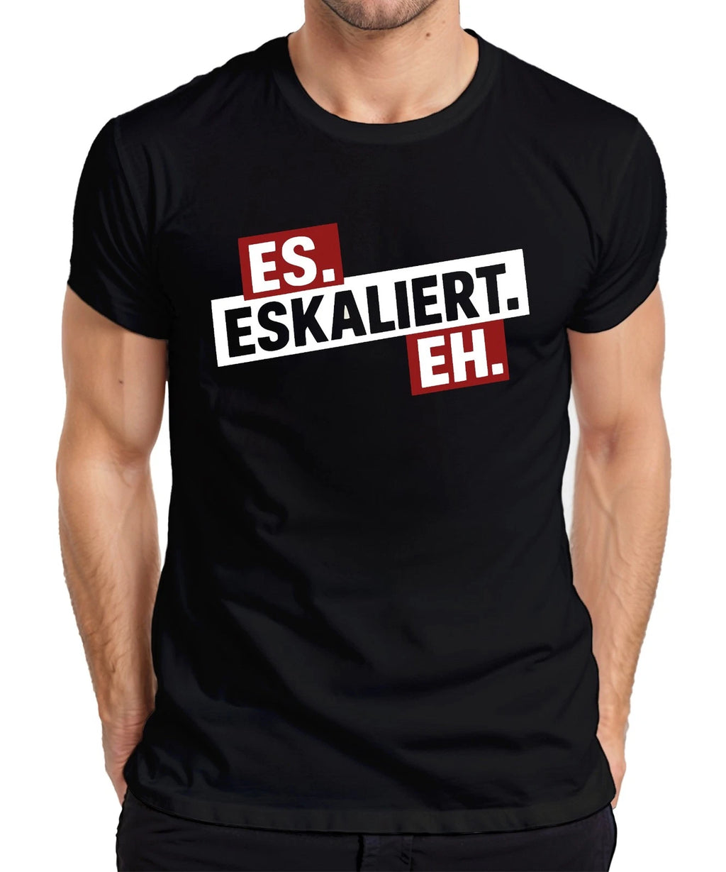 It escalates eh saying party carnival JGA funny beer after work men's T-shirt