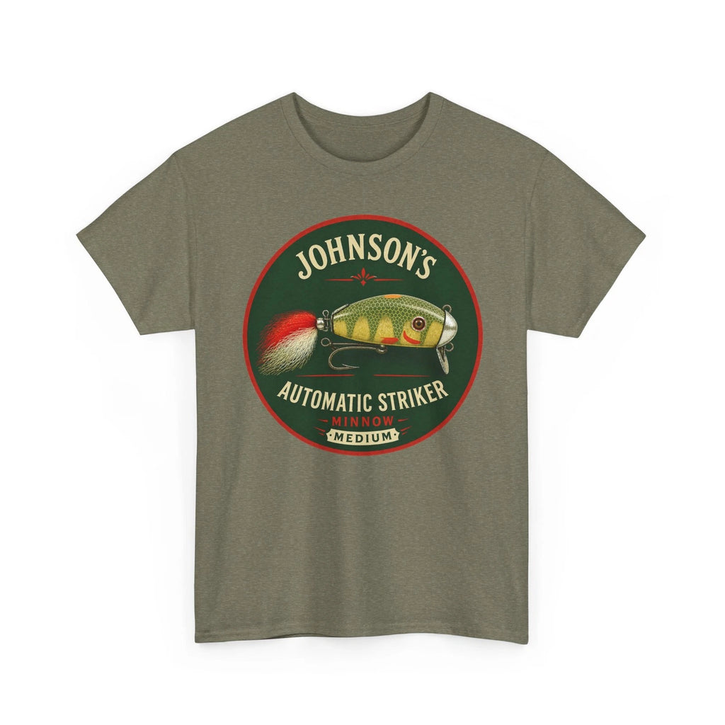 Johnson's Automatic Striker Minnow Vintage Fishing Lure Retro Fisherman T-Shirt
