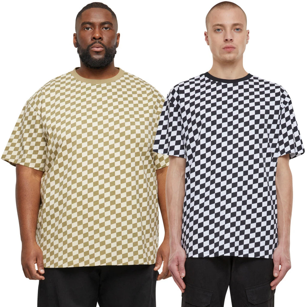 Urban Classics Oversized Check Tee Men's T-Shirt Cotton Checkered Jersey