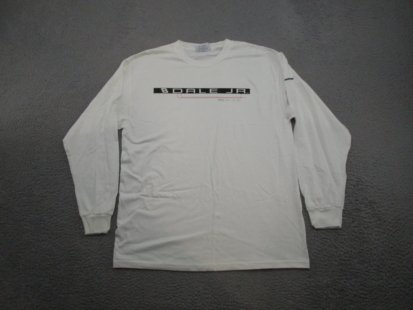 VTG Y2K Dale Earnhardt Jr Long Sleeve Spell Out Shirt Mens SZ M Budweiser NASCAR