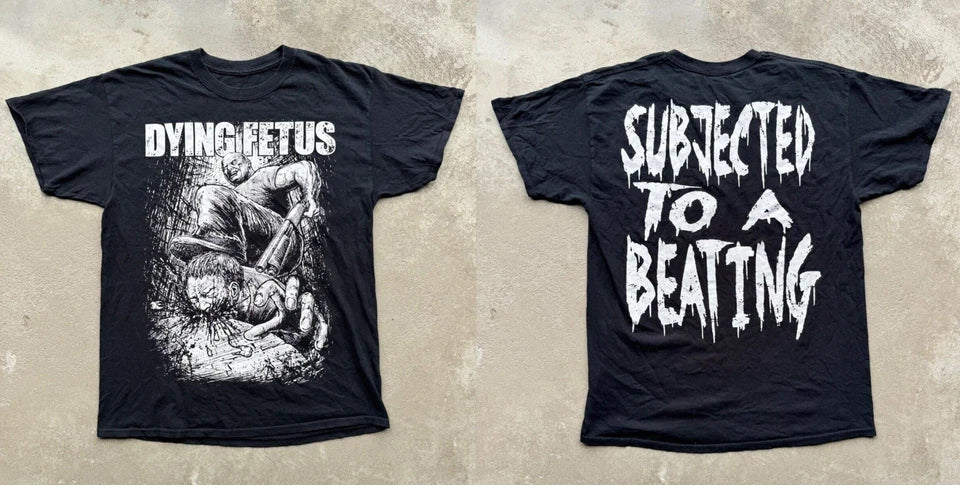 Dying Fetus - Subjected To Beating Short Sleeve Black All Size T-Shirt