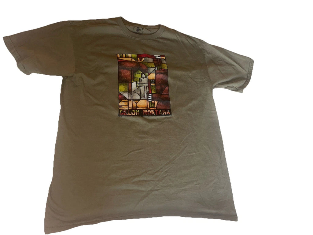VTG Duck Company, Creative Revolution - Dillon Montana T-shirt SZ L Abstract Art